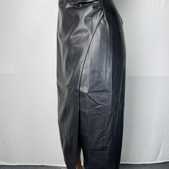 Cami NYC Lorena Vegan Faux Leather Midi Skirt - Picture 4 of 5